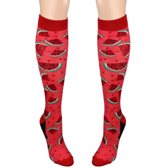 *3/$15* Fun Watermelon Knee High Socks - Picture 3 of 5